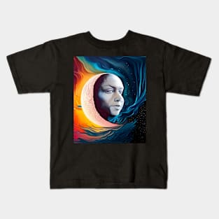 moon head Kids T-Shirt